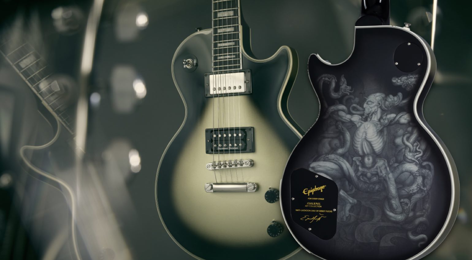 ギター Epiphone Les Paul Custom Epiphone Adam Jones Les Paul Custom Art Collection: Ernst