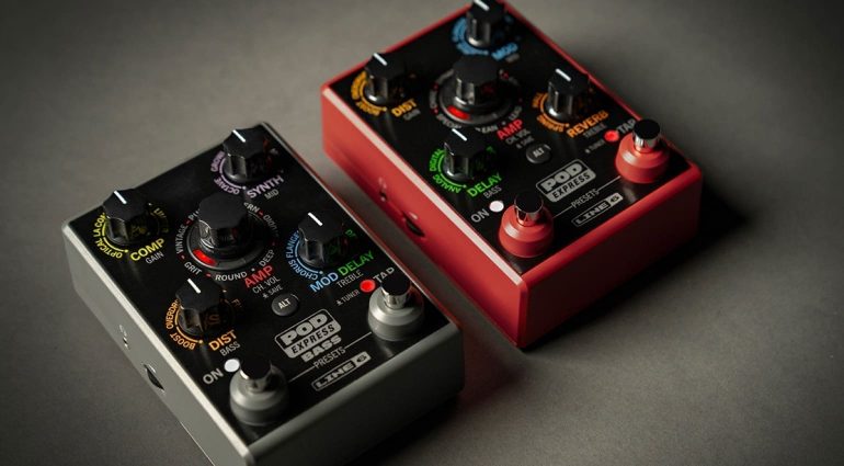 Line 6 Unveils POD Express POD Express, Line 6, guitar effects, bass effects, portable amp, HX modeling