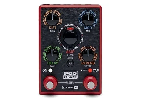 Line 6 Unveils POD Express POD Express, Line 6, guitar effects, bass effects, portable amp, HX modeling