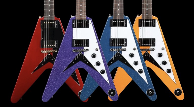Epiphone Flying V Sparkle Exclusive models