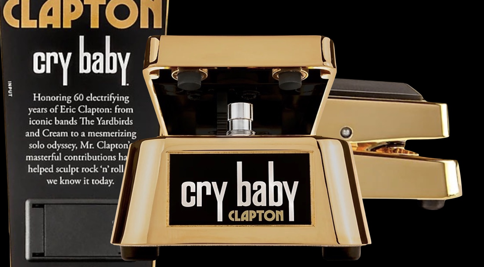 Dunlop EC95G Eric Clapton Cry Baby Wah Effects Pedal Gold