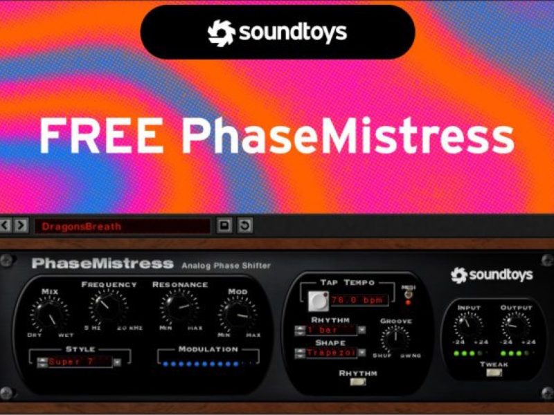 FREE Soundtoys  PhaseMistress -Â  Classic Phasing Effect Limited Time Offer