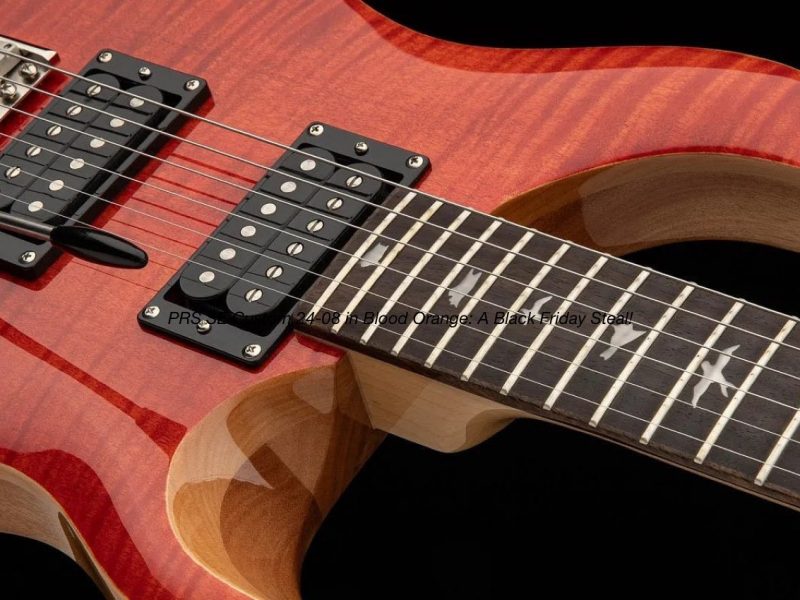 PRS SE Custom 24-08 in Blood Orange- A Black Friday Steal!
