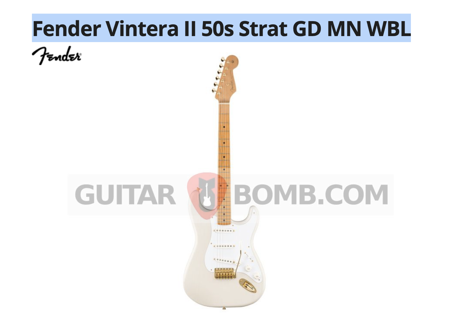 NAMM 2025 Fender Leak Fender "Vintera II Icon" Series: A Stealthy Launch or a Rumored Range?