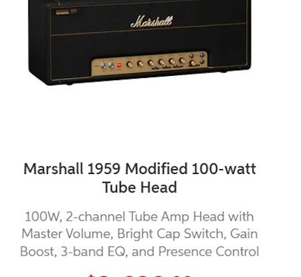 Marshall Modified 1959 Reissue