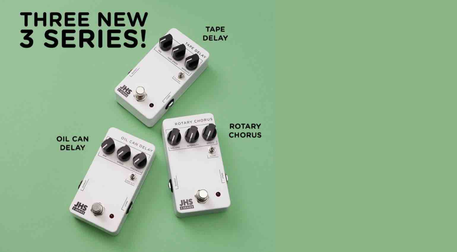 JHS Pedals 3 Series Unveils Vintage-Inspired Effects in Affordable  Range