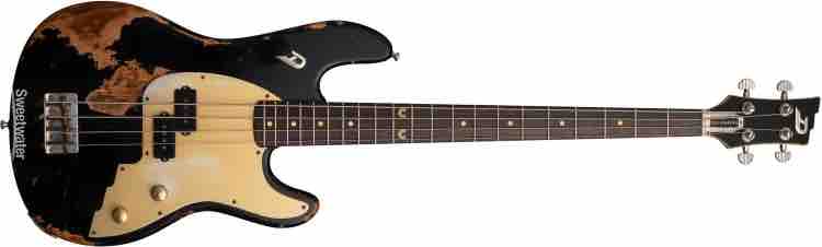 Duesenberg Alliance Series Chris Chaney Signature Bass - Black Distressed