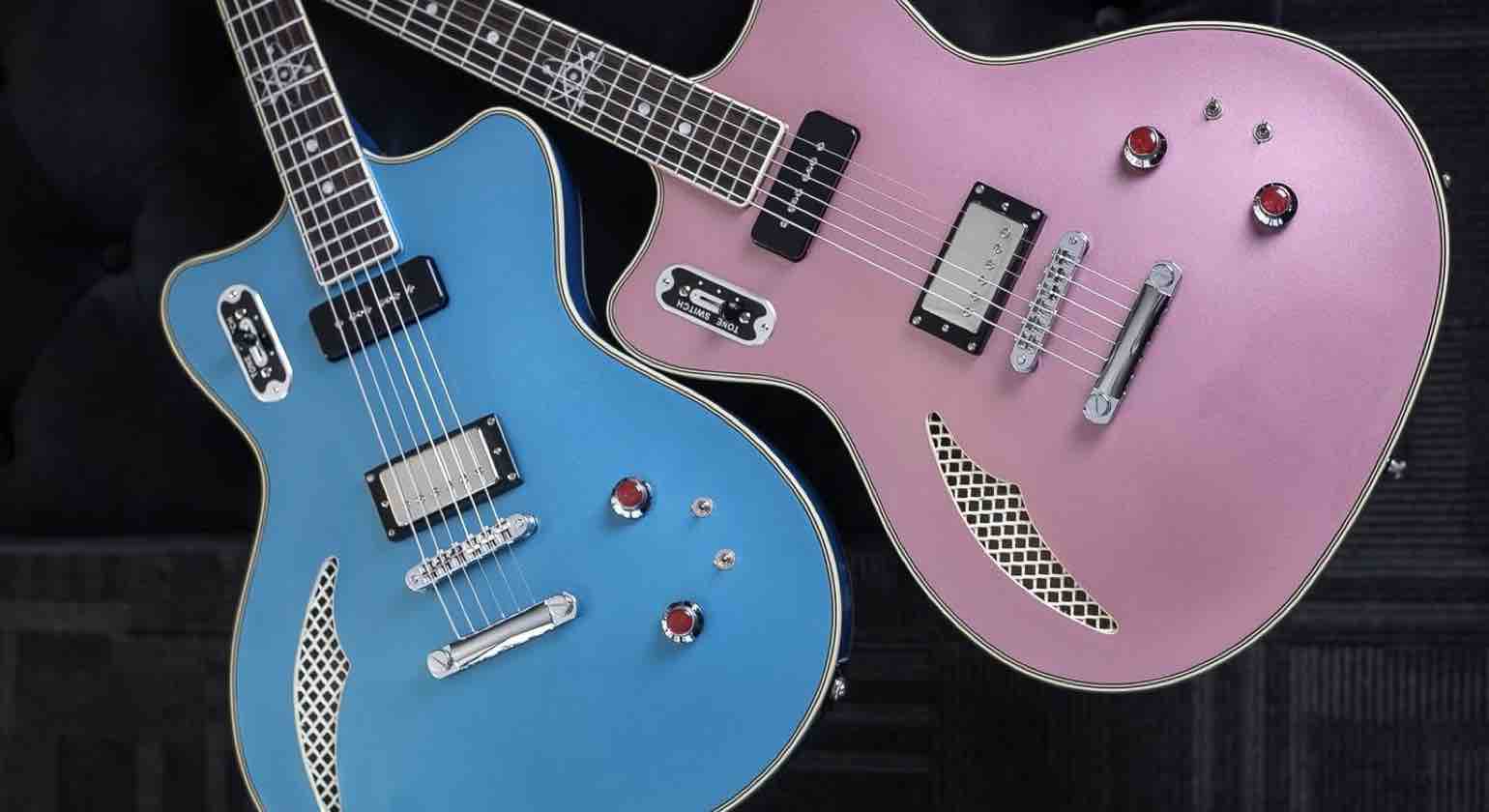 Eastwood Bill Nelson Astroluxe Cadet II: Drenched in Burgundy Mist Metallic and Adriatic Blue Metallic