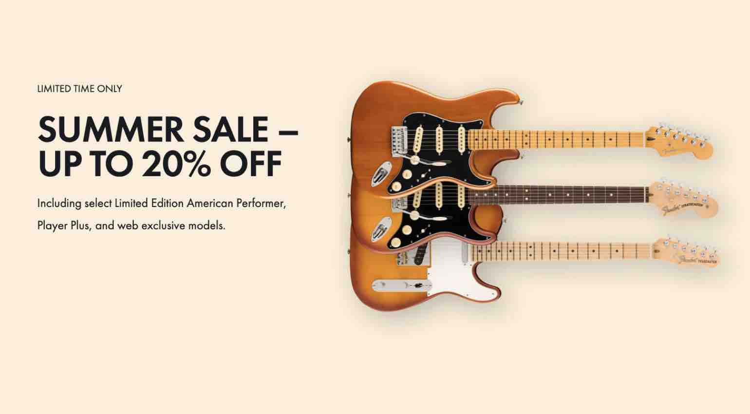Fender Summer Sale: Our Top 3 Picks for Every Player!