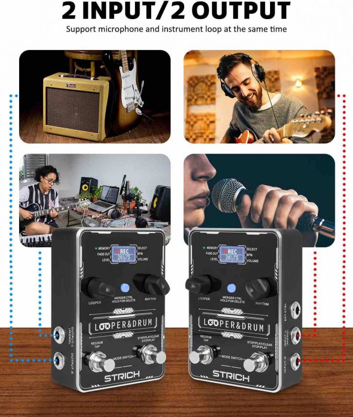STRICH Stereo Looper - 2 Inputs and Outputs