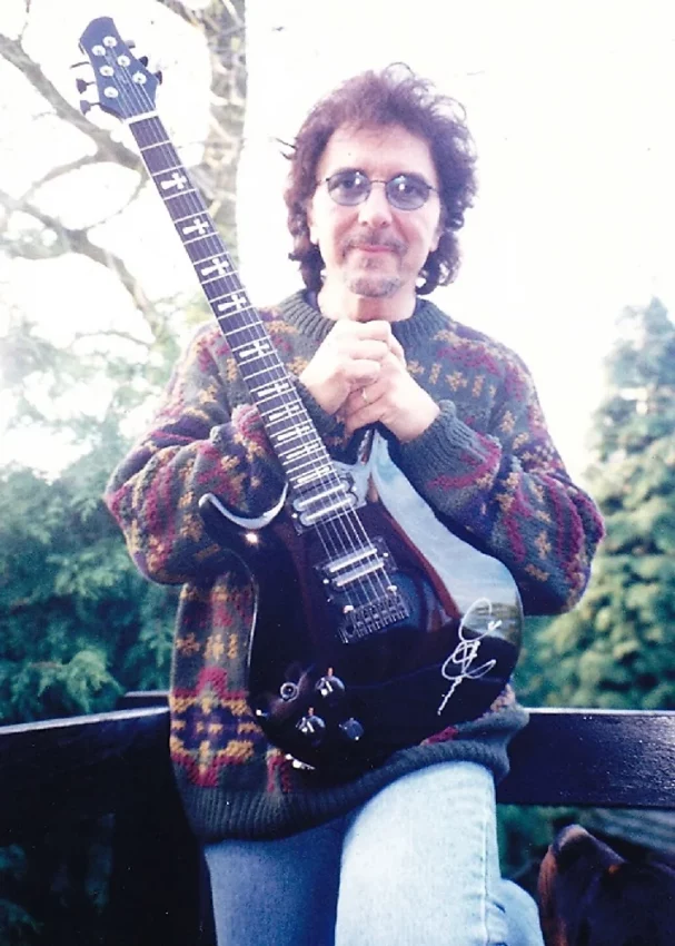 Tony Iommi with his Patrick Eggle